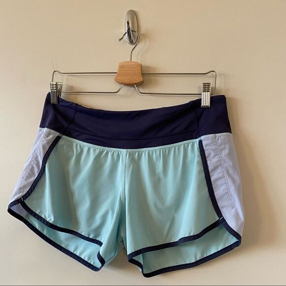 Lululemon-Run Times Short *4-Way Stretch Aquamarine / Cool Breeze / Cade - Picture 8 of 9